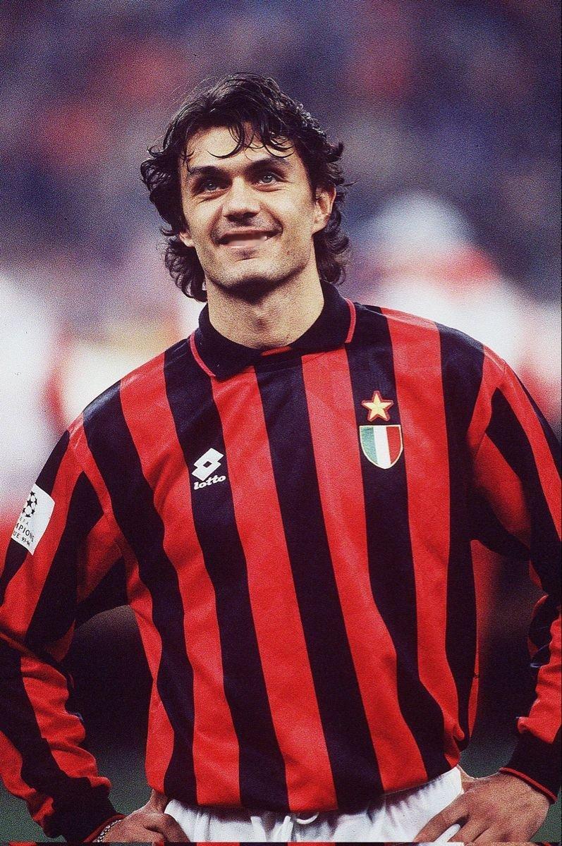 【米兰老照片】 ❤️🖤 保罗·马尔蒂尼🇮🇹.