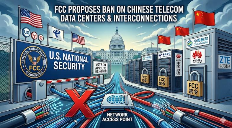 突发！FCC拟禁止中国三大电信运营商在美运营数据中心与互联互通
对三大运营商的主