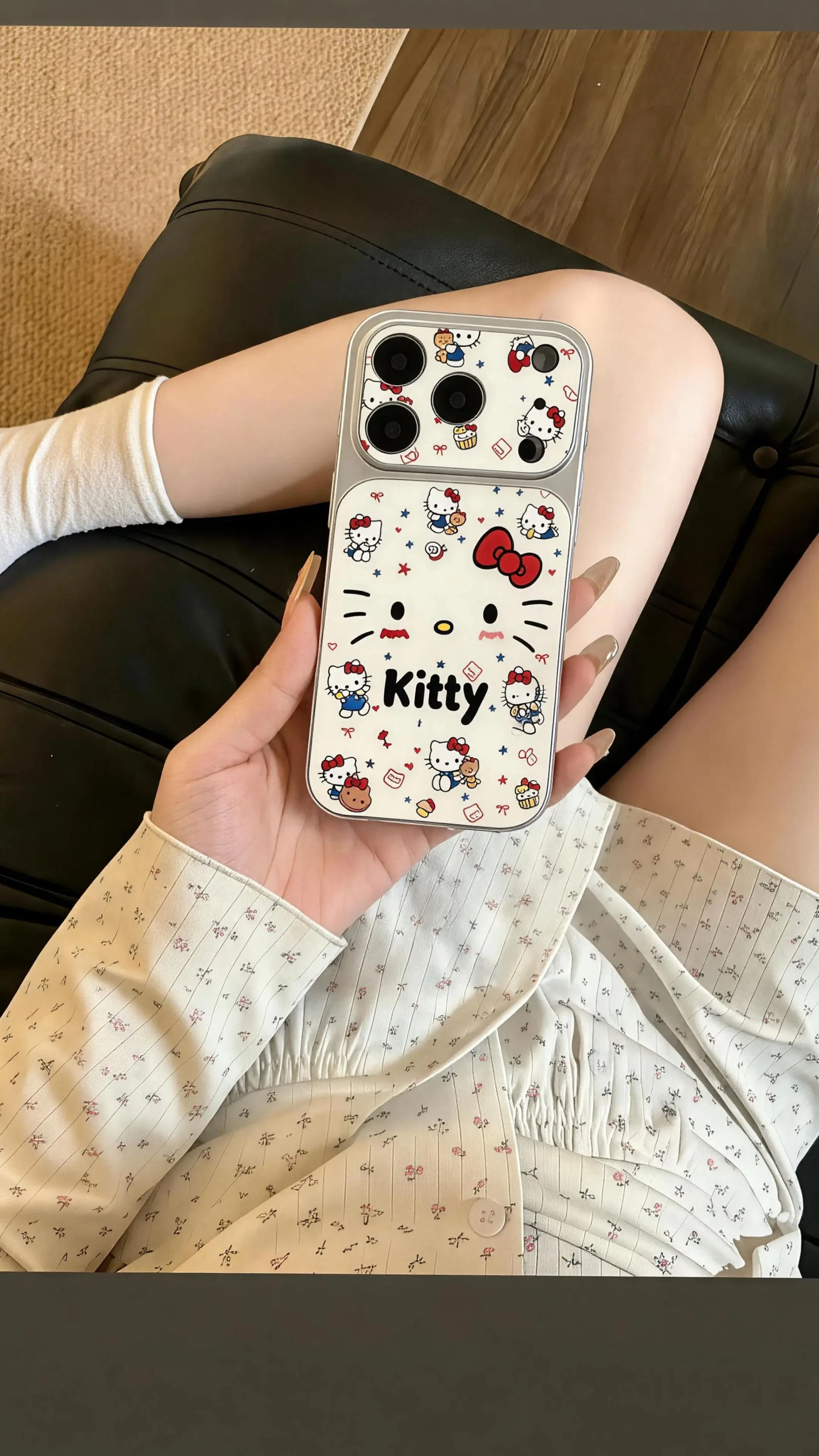 少女心爆棚 可爱kt猫手机壳 iphone手机壳推荐 kitty少女心爆棚