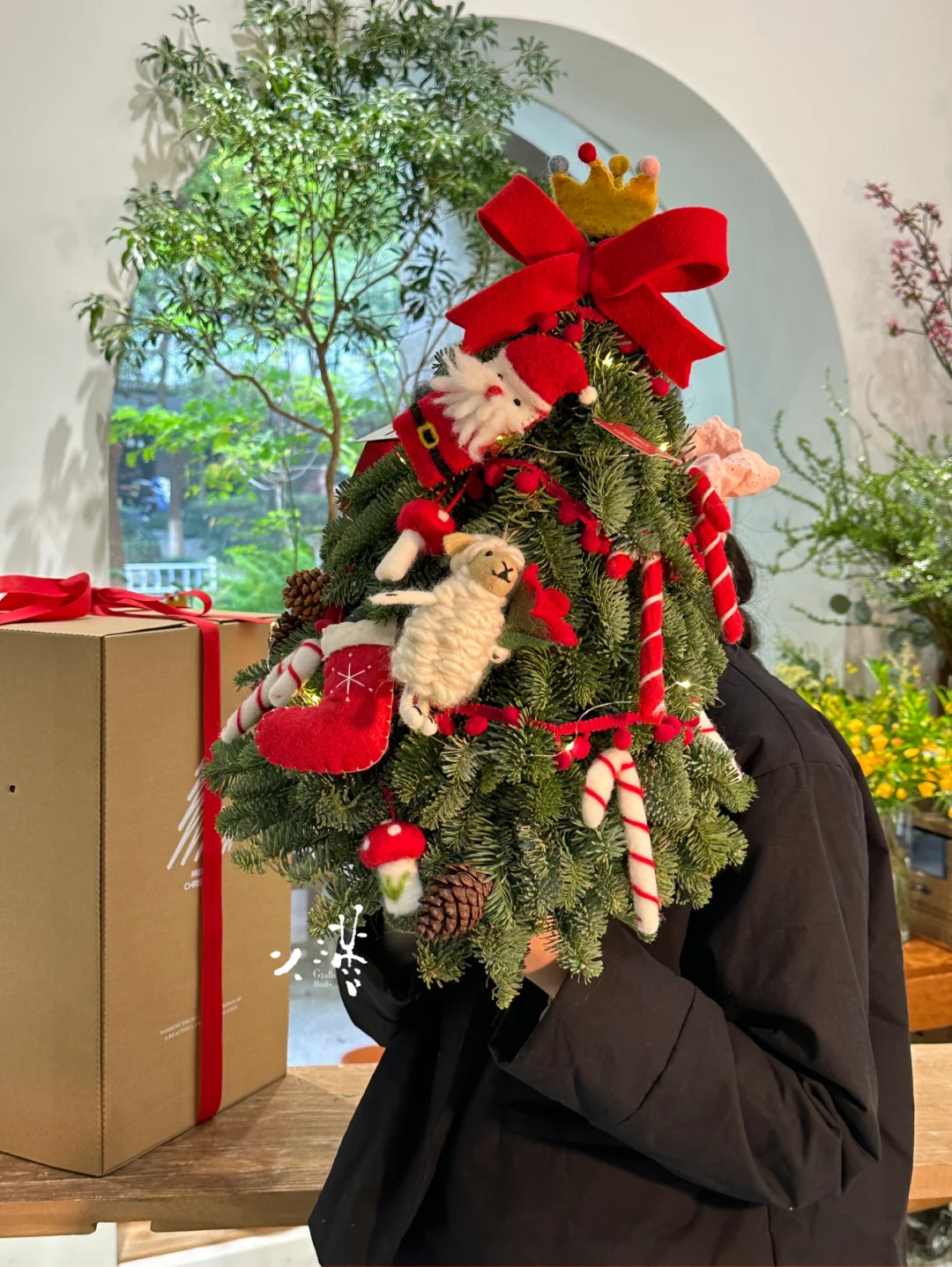 毛毡圣诞树，暖乎乎的感觉🎄