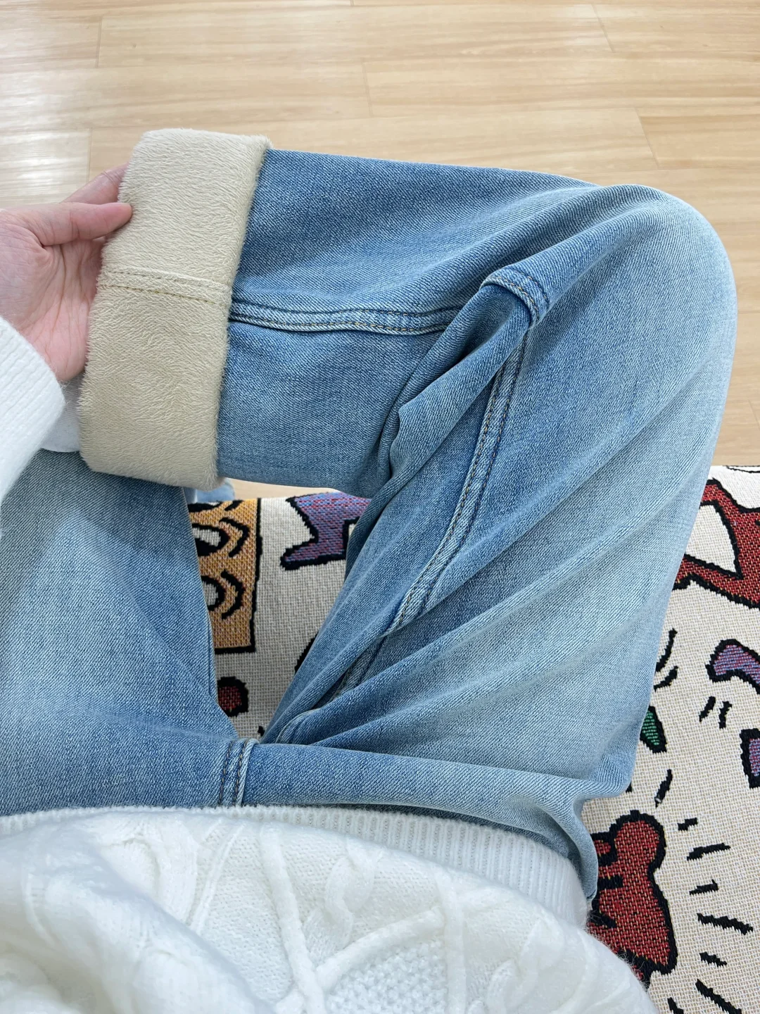秋冬都去穿这个加绒阔腿裤‼️巨巨巨保暖😭