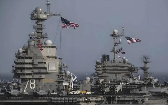 美国航母动不了！很多人以为是被伊朗的导弹吓住了。错了！真相是，白宫的刹车片被盟友