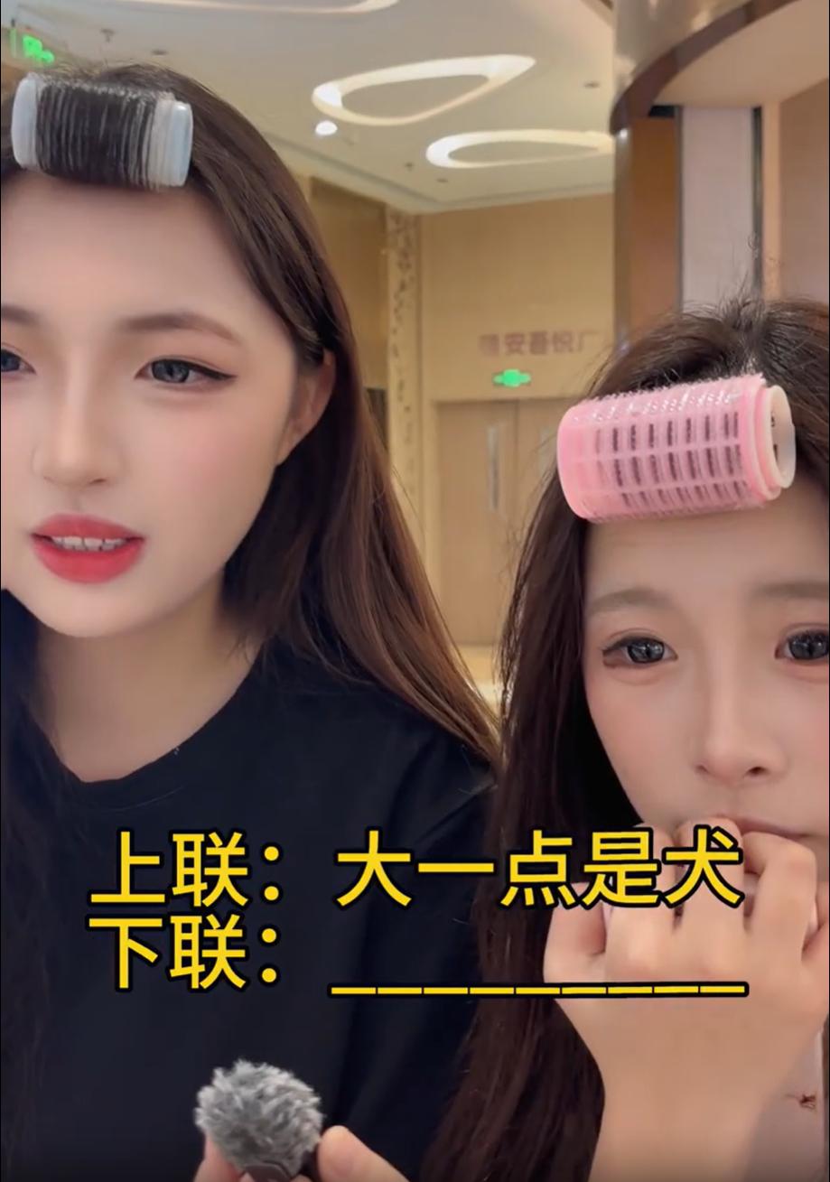 考考诸位的文采，我出上联你对下联。
上联：大一点是犬
下联：