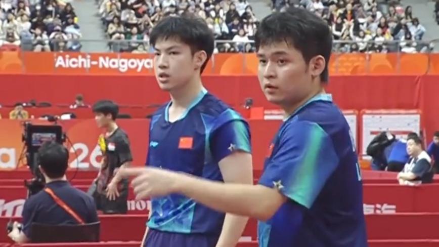 亚运男双四强全部出炉！
国乒两对组合全胜，双双对阵日本！

北京时间9月26日，