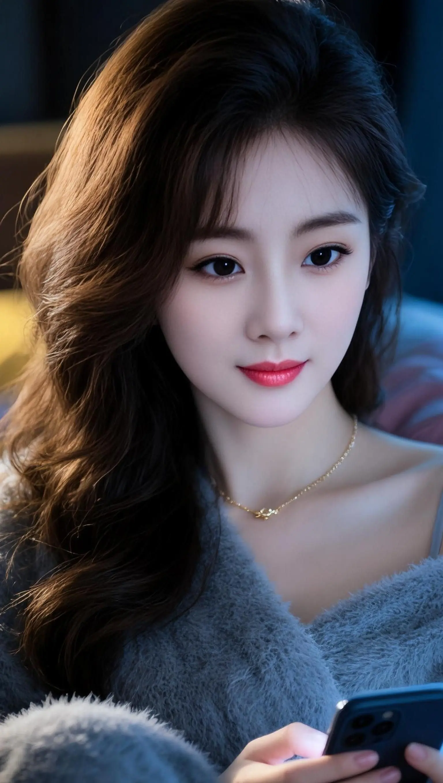 AI暖调卧室写真 ai创作