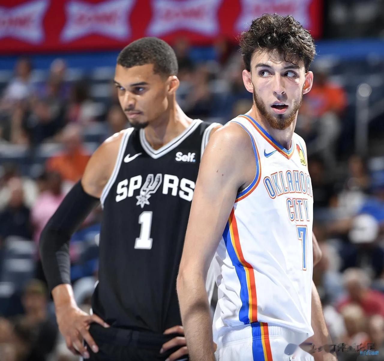 NBA季中赛，雷霆123-87马刺，亚历山大28+6+5+7文班8+14，必须承