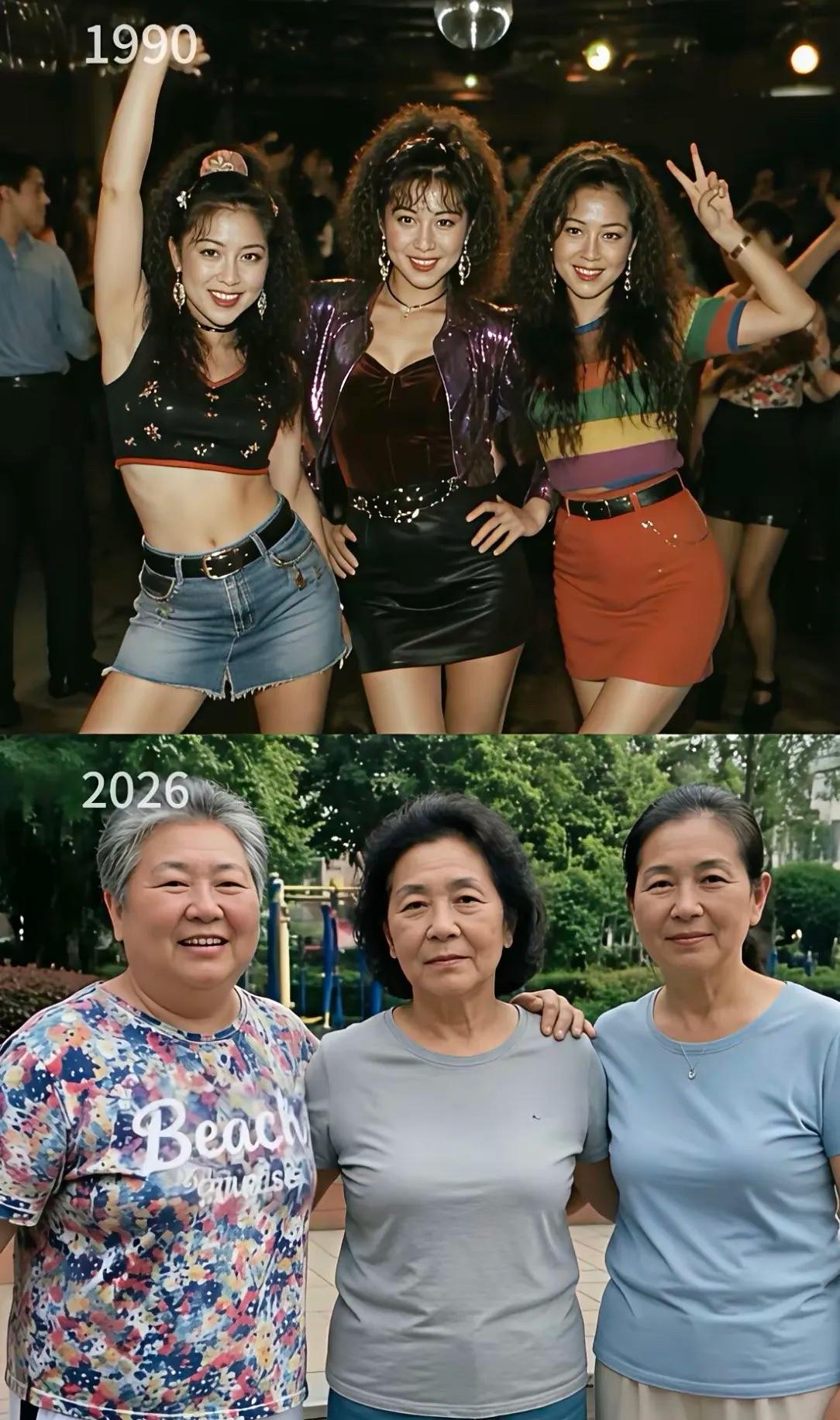 事实证明，再美的人也经不住岁月的摧残。