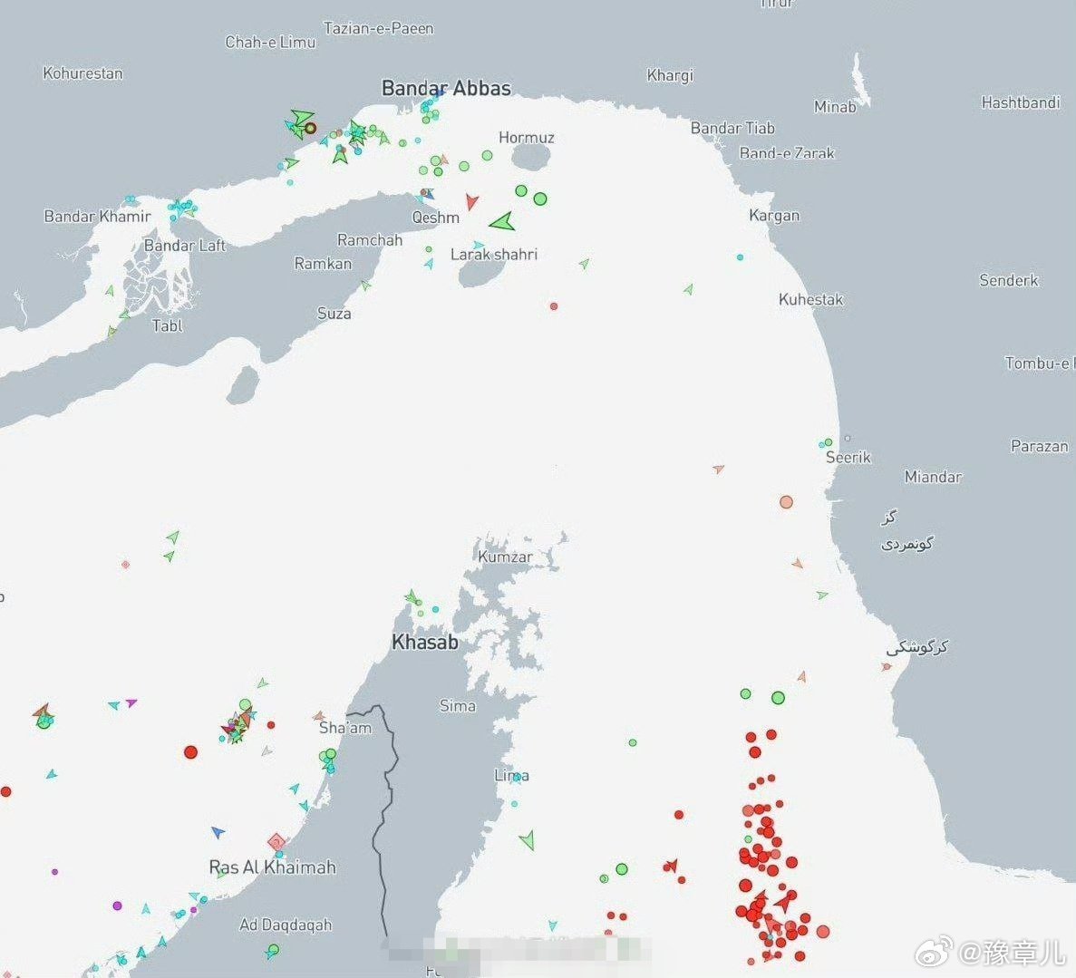据英国海事贸易行动处 (UKMTO) 称，一艘试图穿越霍尔木兹海峡的集装箱船于世