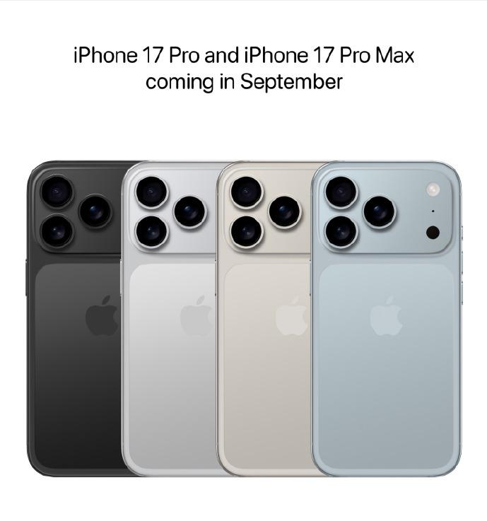 iPhone 17 Pro系列的配色曝光，看来它的后盖设计也就是这样了，这个变化