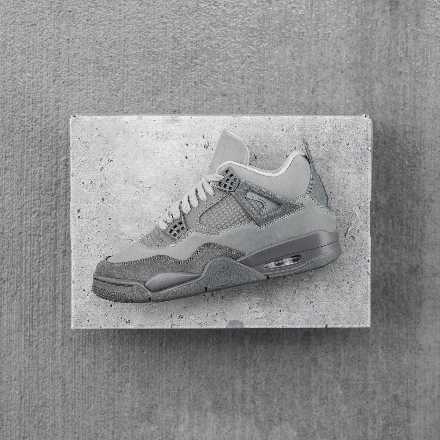Air Jordan 4 'Wet Cement'©️sneakerpoliti