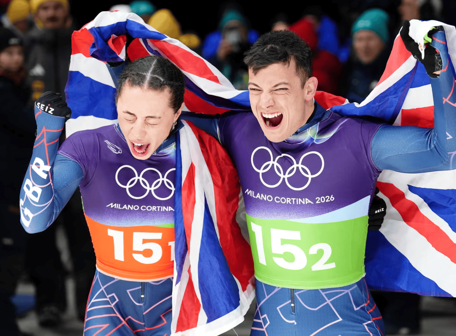 钢架雪车男女混合团体：陈文浩/赵丹排第5，英国破纪录夺金