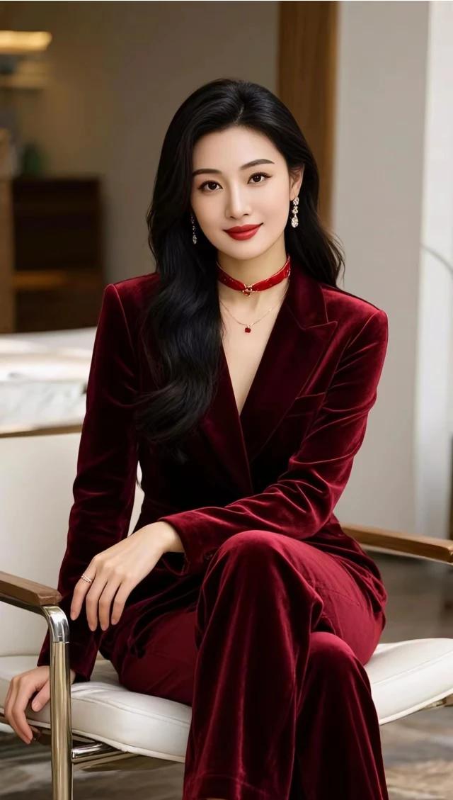 闲暇时瞧见一副对联，
上联“心若无尘天地静”，下联五朵玫瑰绽，尽显宁静之韵呀。 