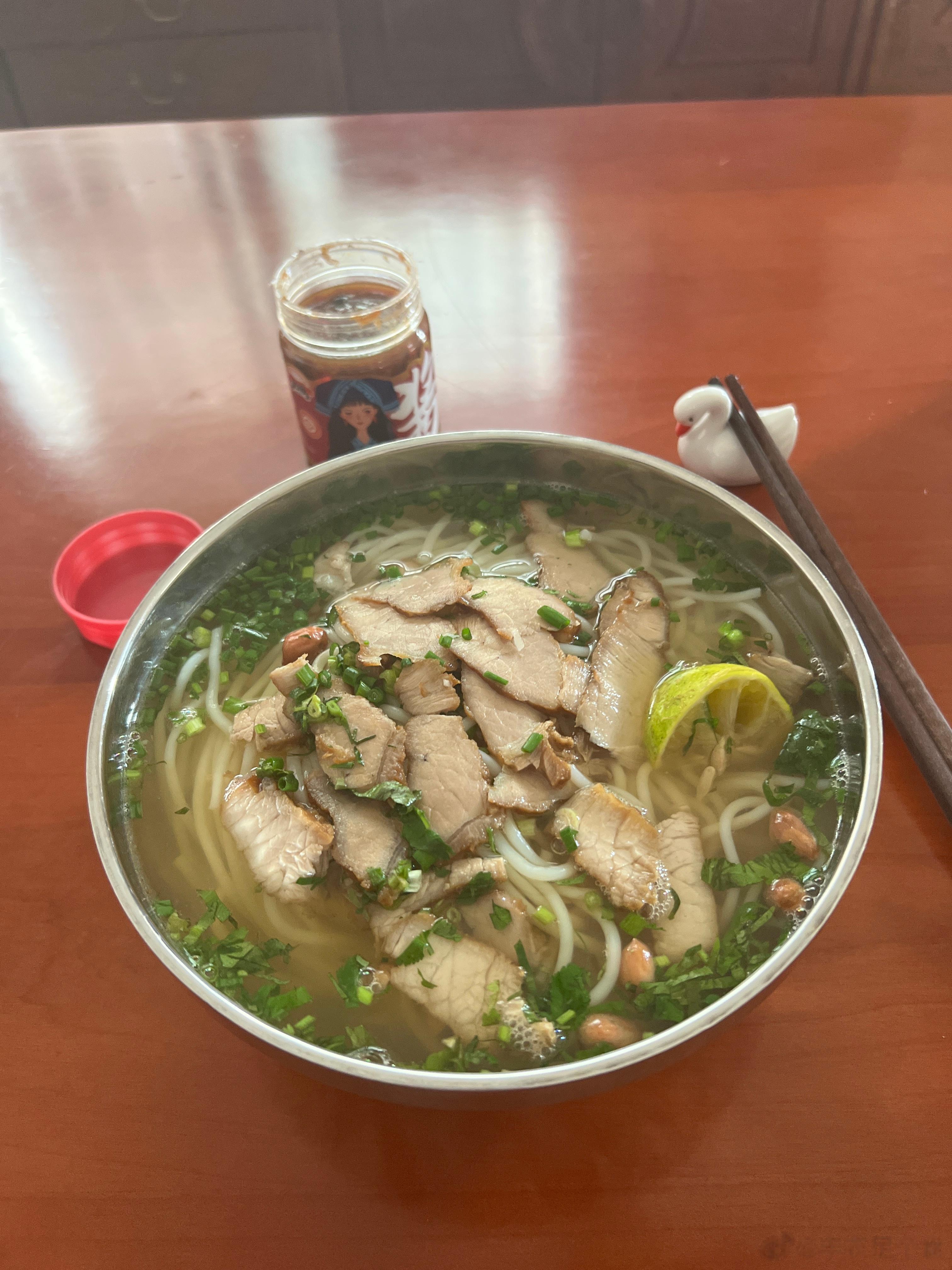 #早餐# 叉烧粉 配点柠檬和辣椒[good] ​​​