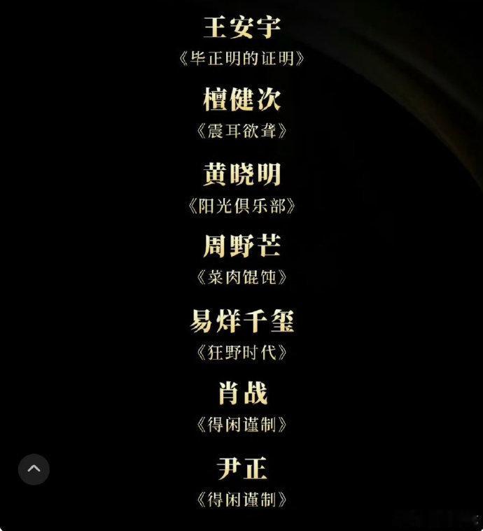 肖战获电影导协年度男演员提名肖战入围电影导协年度男演员名单 肖战入围电影导协年度