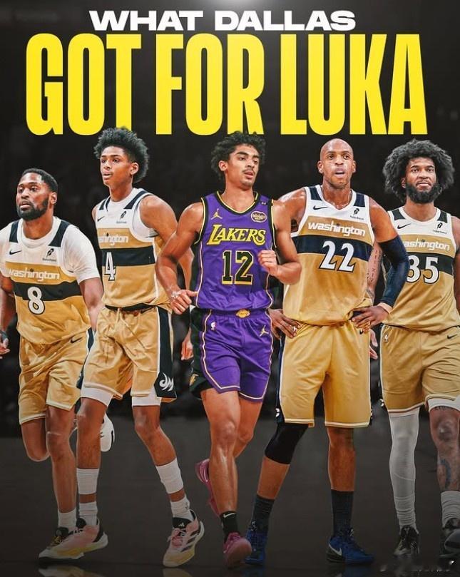 浓眉送去奇才，计算出独行侠用东契奇换回的最终资产有：克里斯蒂米德尔顿AJ·约翰逊