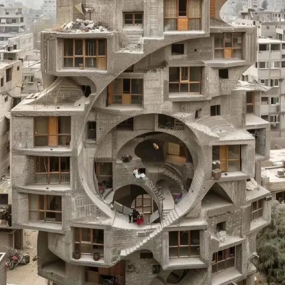 建筑界的魔幻巨作，见过吗？
 
家人们，快瞧这栋建筑！它就像从未来世界或奇幻梦境
