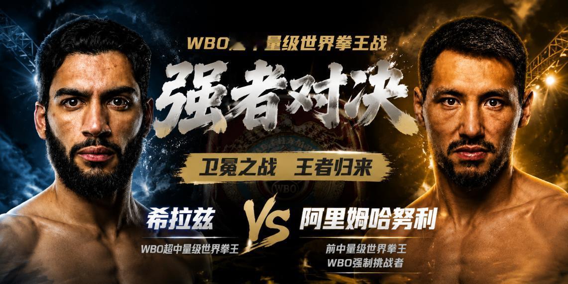 WBO重磅指令来了！WBO超中量级拳王哈姆扎・希拉兹，下一场必须接受贾尼别克・阿