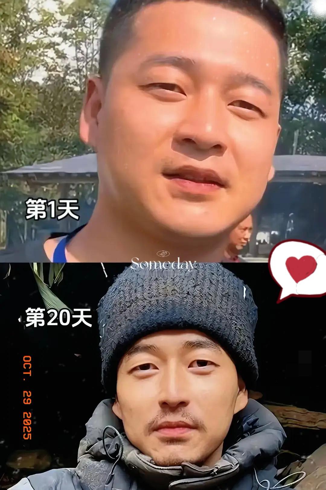 荒野求生的这位大哥
告诉我们减肥真相
这个大哥190斤进去的，19天狂瘦50斤，