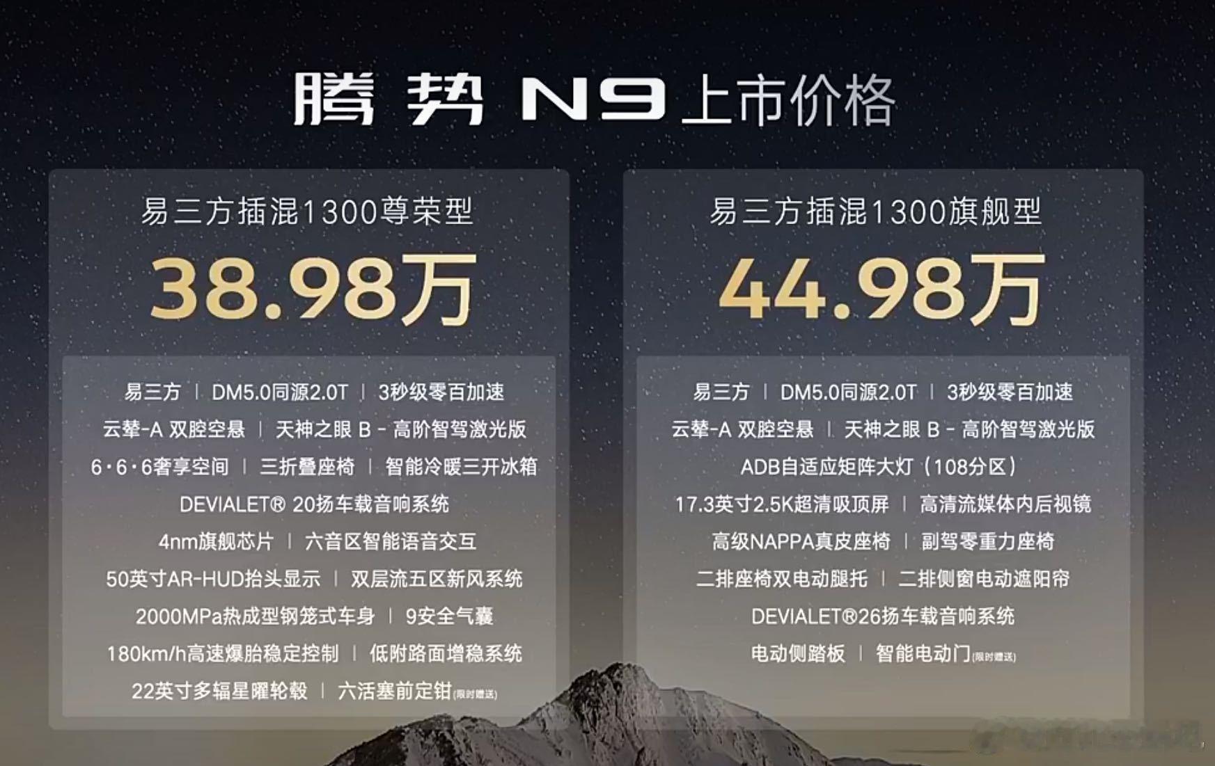 腾势N9正式上市 38.98万—44.98万这个价格怎么样！？？？ ​​​