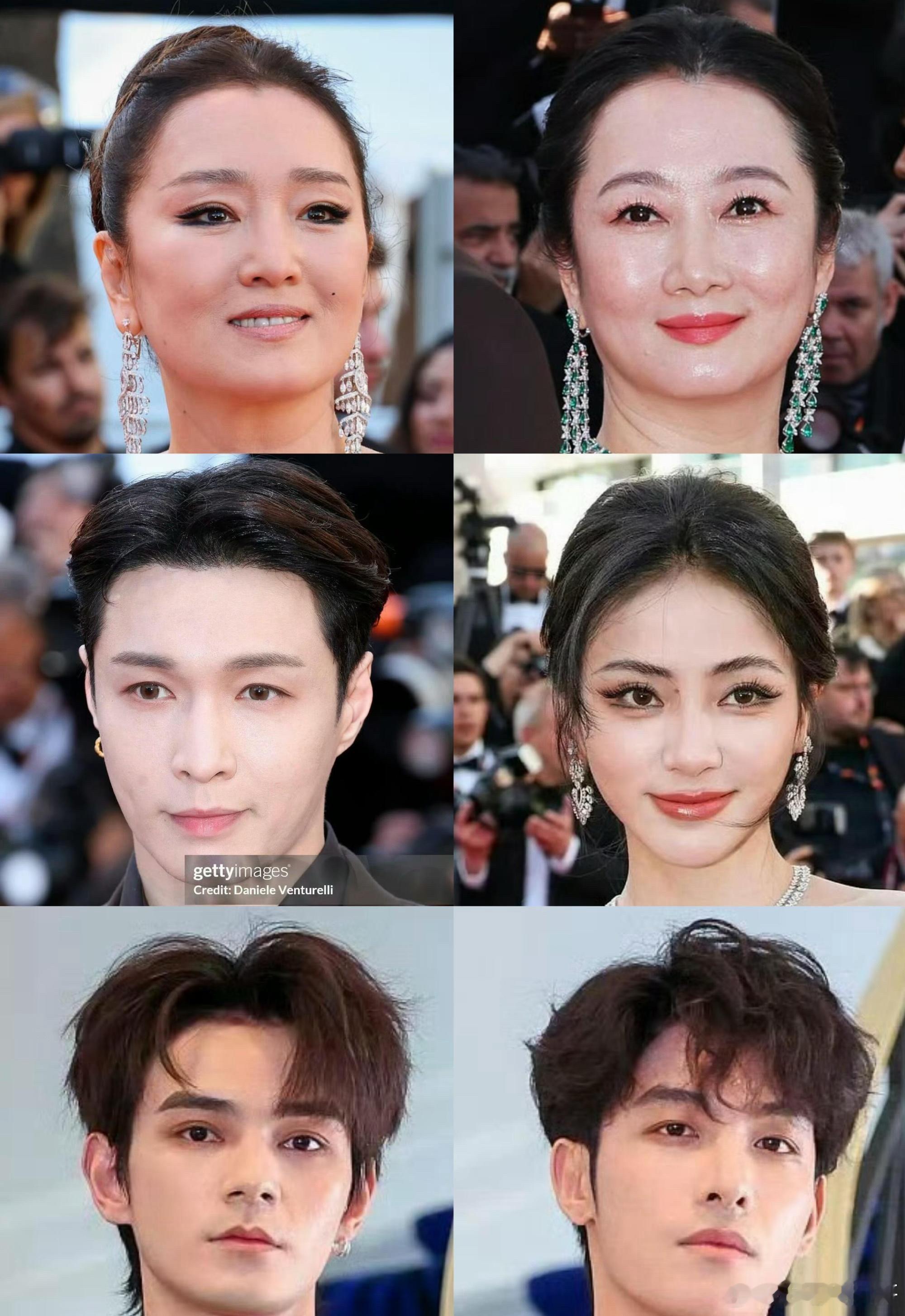戛纳红毯G社怼脸生图巩俐、赵涛、张艺兴、谢可寅、何昶希、何衍朝 