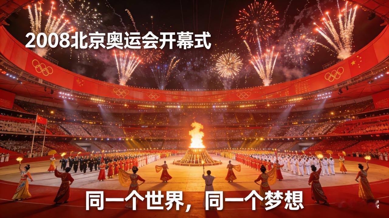 2008 年北京奥运会开幕式。

它之所以成为许多人心中的“天花板”，在于它将 