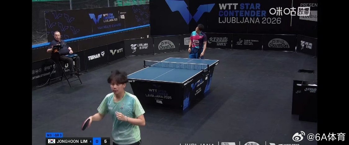 洪敬恺3比0林钟勋WTT卢布尔雅那球星赛爆出大冷门！中国台北18岁小将洪敬恺状态