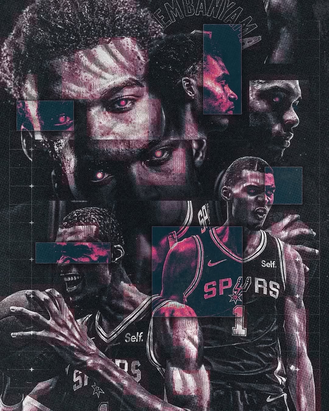 分享一些文班亚马炫酷的图👽早日康复！马刺