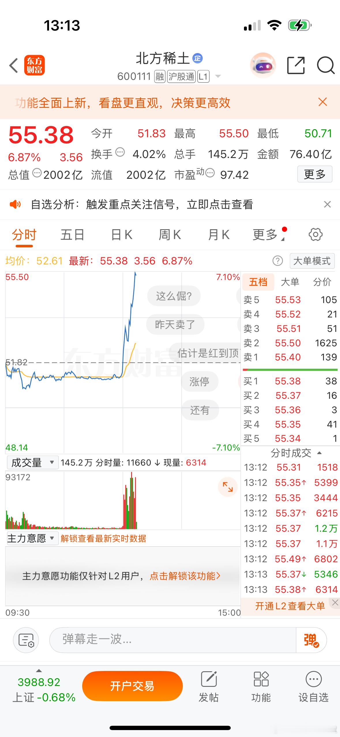 $北方稀土 sh600111$ 稀土比金贵是大势所趋[不愧是你] ​​​