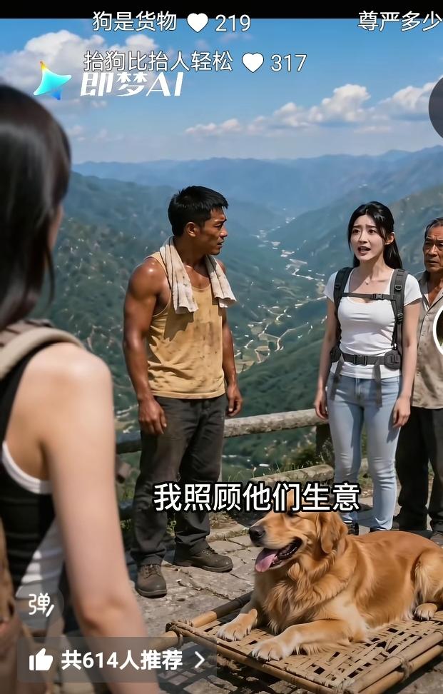 针对挑山夫抬狗，有些人却不愿意了。不要说人家金主又做的对了，抬狗轻松还好赚钱。照