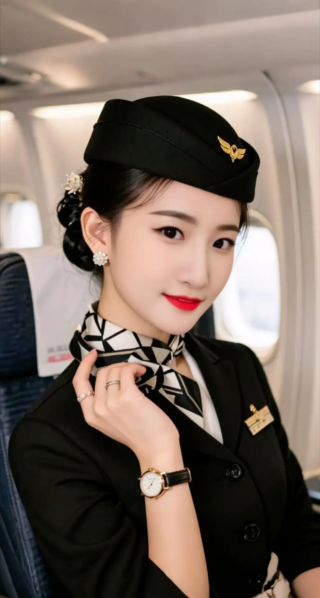 AI扩图 AI空姐写真 ai创作