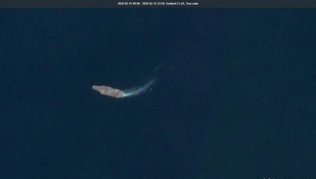 2026年2月15日，哨兵-2号卫星拍摄到美国“亚伯拉罕·林肯”号航空母舰（航母
