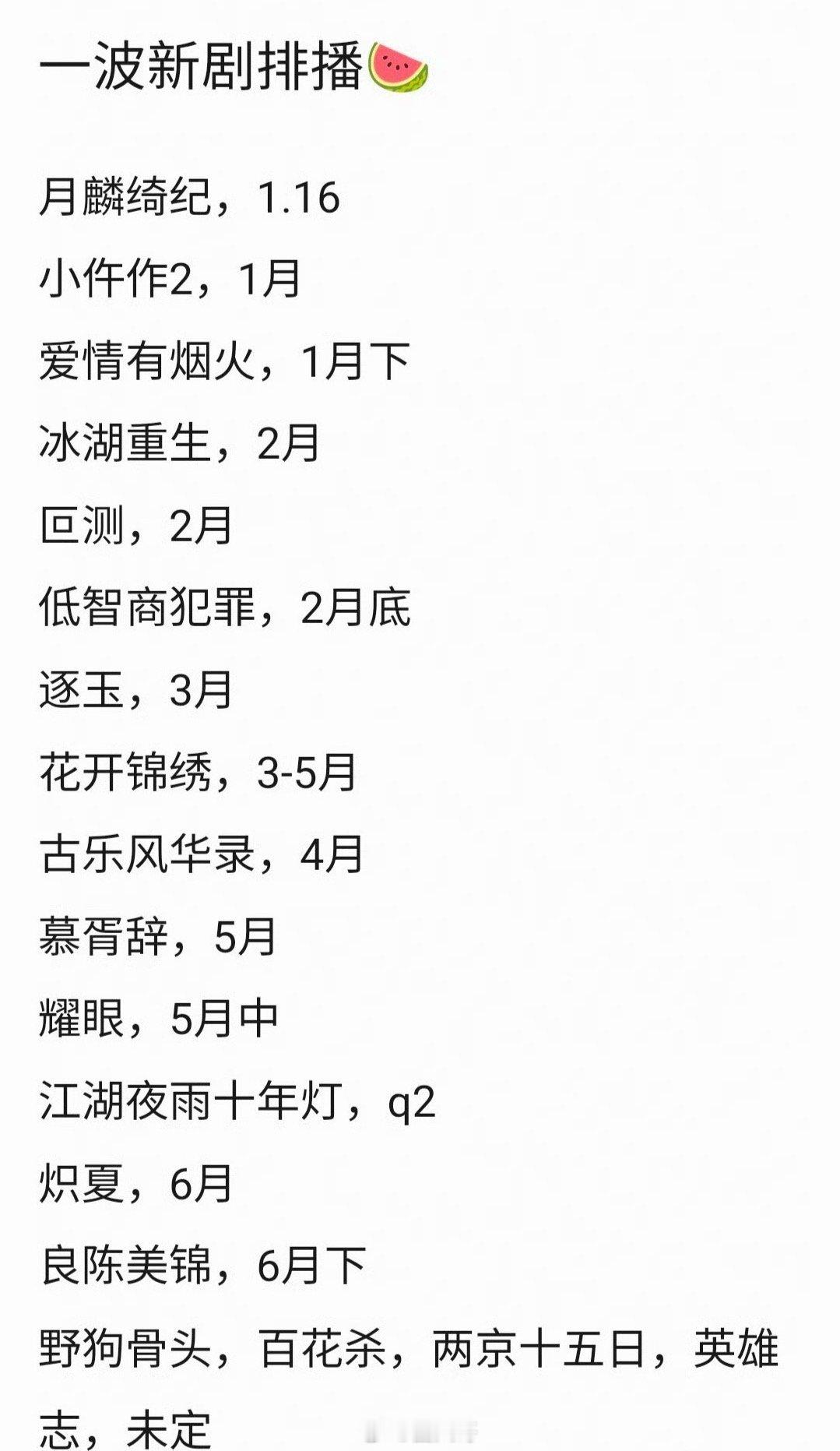 2026待播剧排播汇总哦哟，没想到2026居然已经有这么多剧要播了啊，鞠婧祎陈都