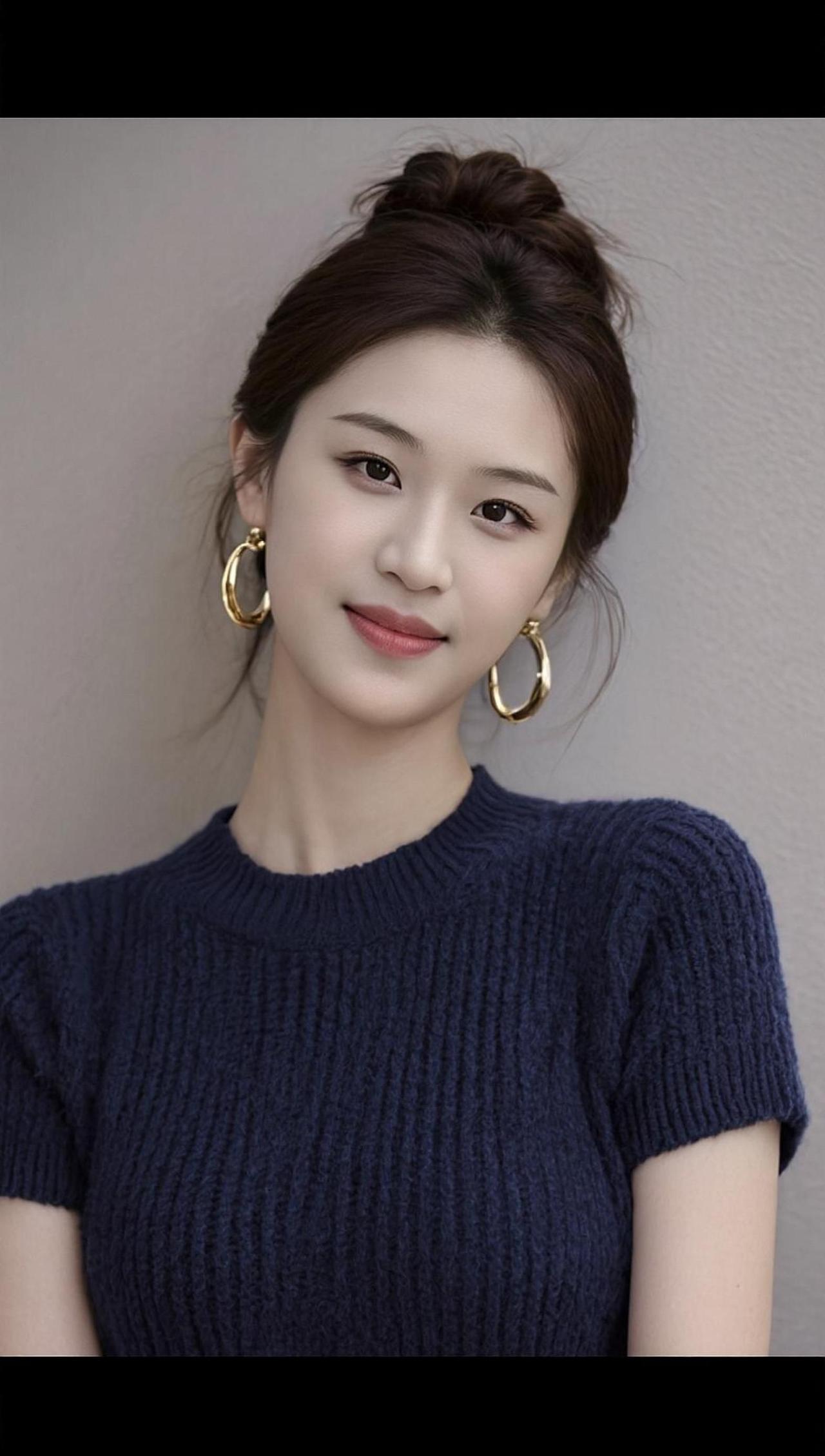 针织毛衣的温暖，搭配丸子头的俏皮，简单的日常也能拍出杂志感。你最喜欢什么风格的穿