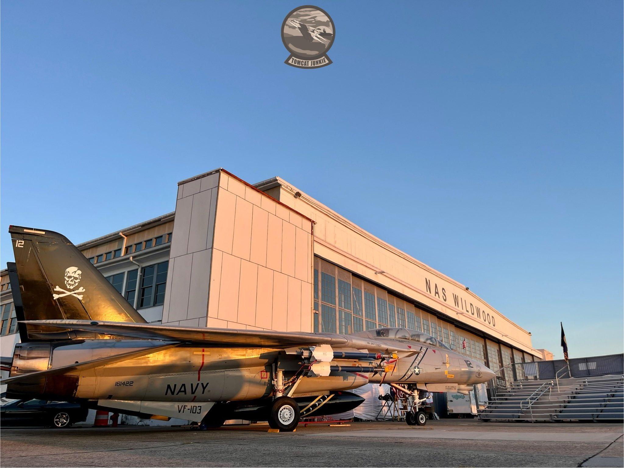 猫宁。在怀尔德伍德海军航空站的海盗旗中队 F-14大猫 ​​​