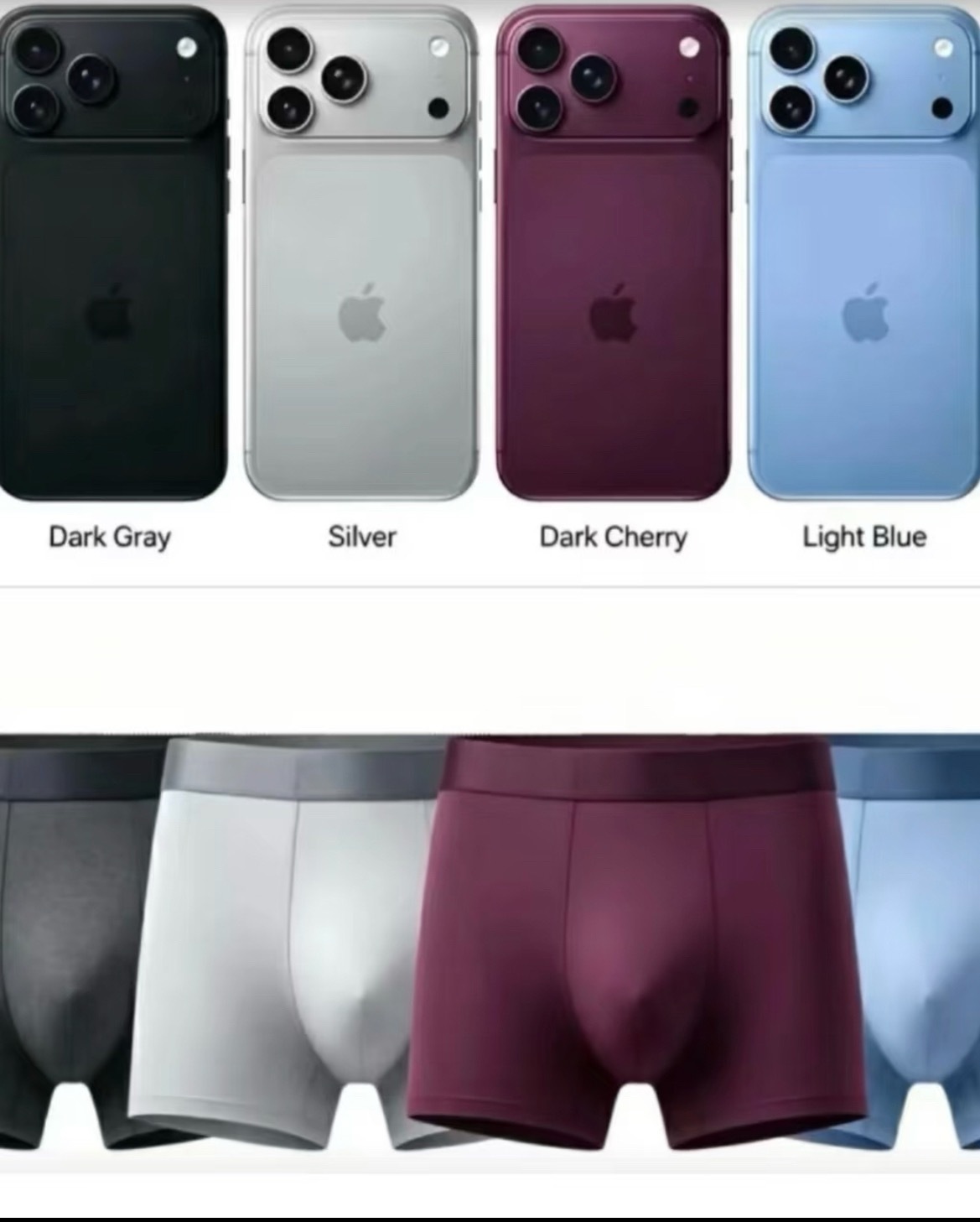 iPhone18Pro价格怎么还是男士内裤配色啊[泪奔]iPhone 18 Pr