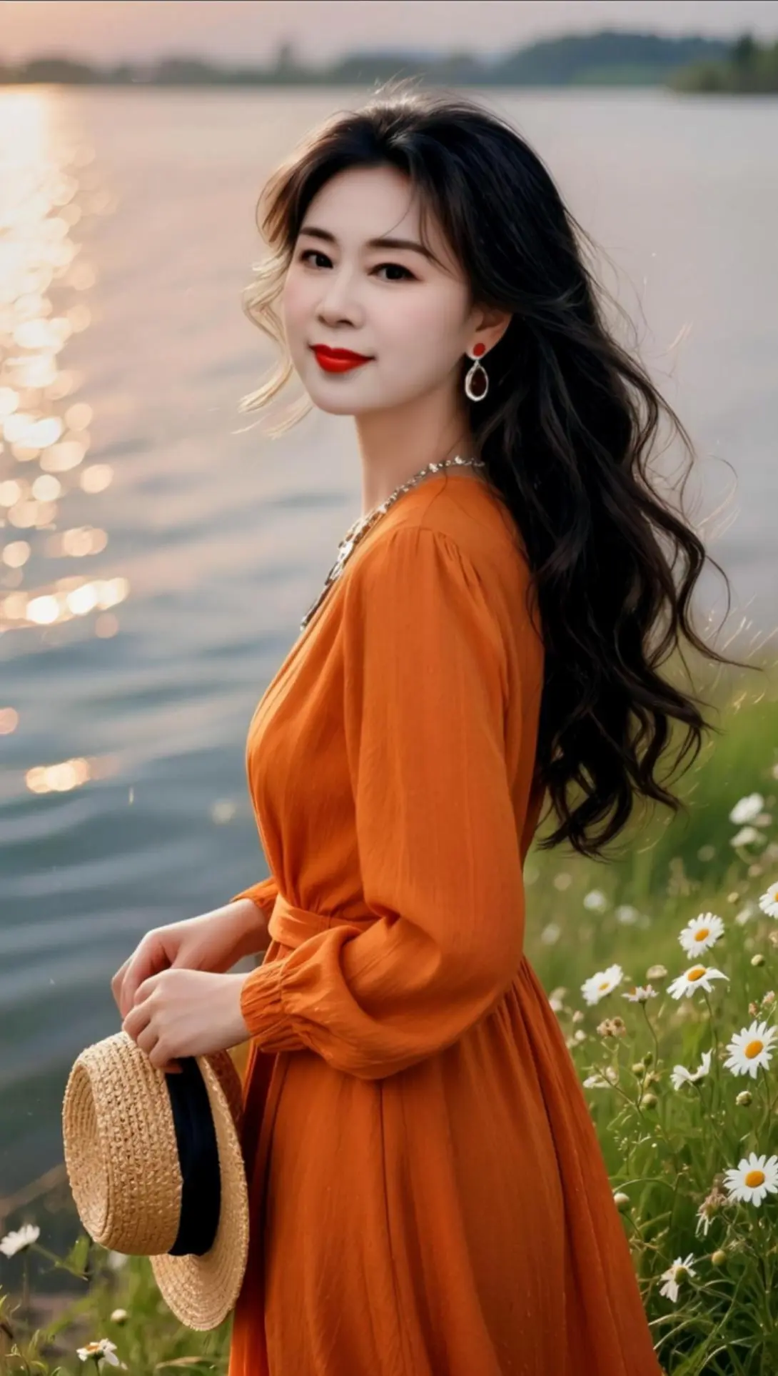 AI湖畔橙衣照 随变ai随便玩