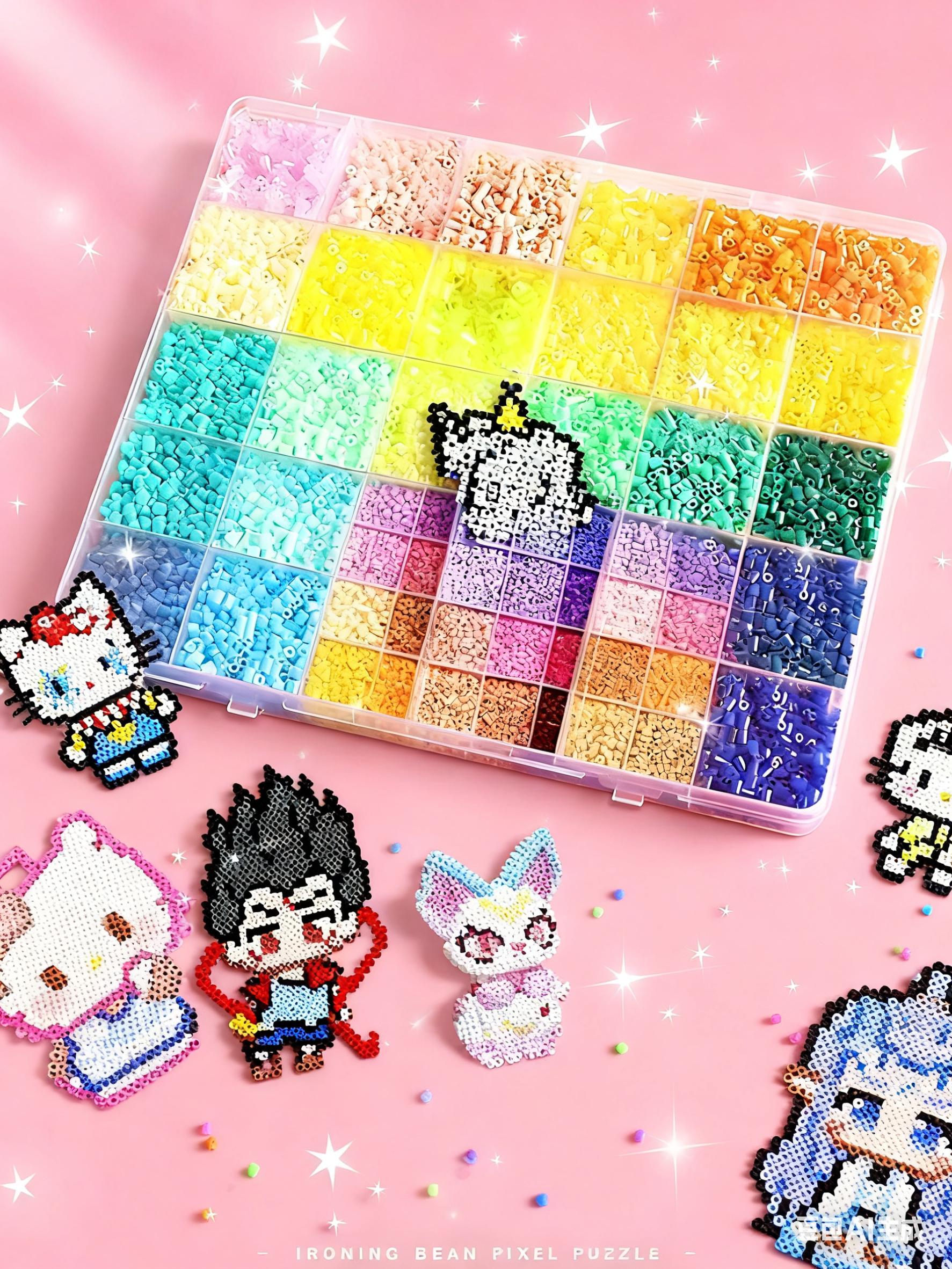 拼豆 手工DIY拼豆 像素风挂件 礼物