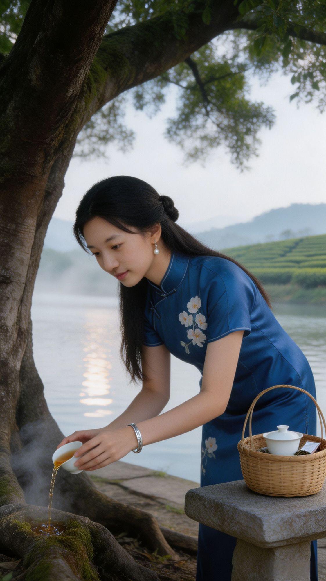 你说，
他是真的爱茶，
还是不敢爱我？
爱是一座青砖碉楼，
只会令人身心安放，