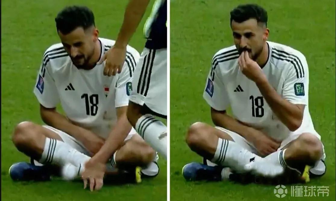 亚洲杯约旦对伊拉克的比赛中，出现了重大争议判罚。伊拉克前锋侯赛因模仿约旦球员的吃