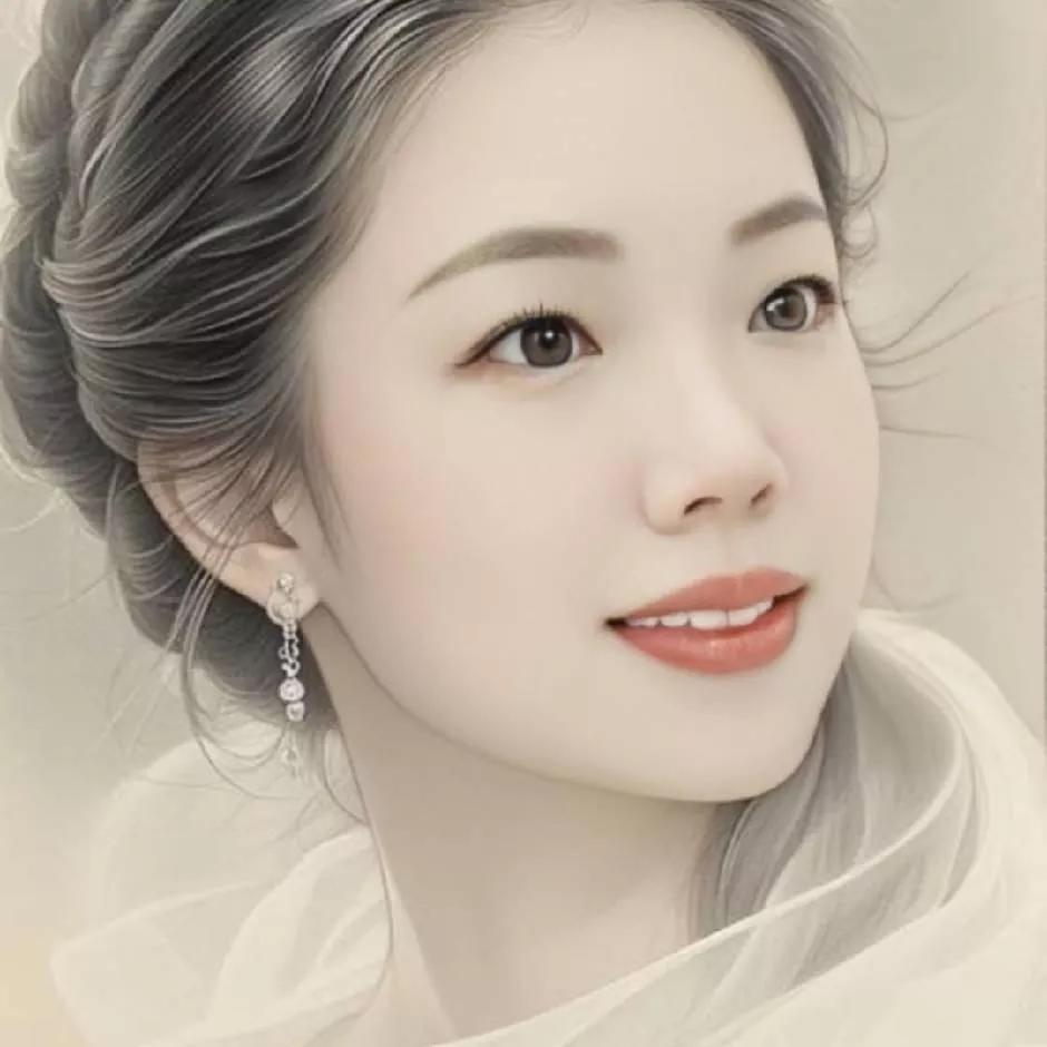 唯美古风少女，温柔如水