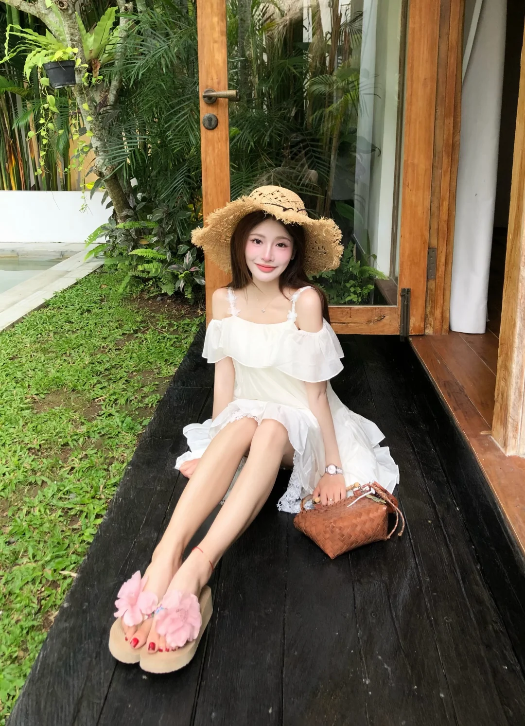 白裙子好适合东南亚～