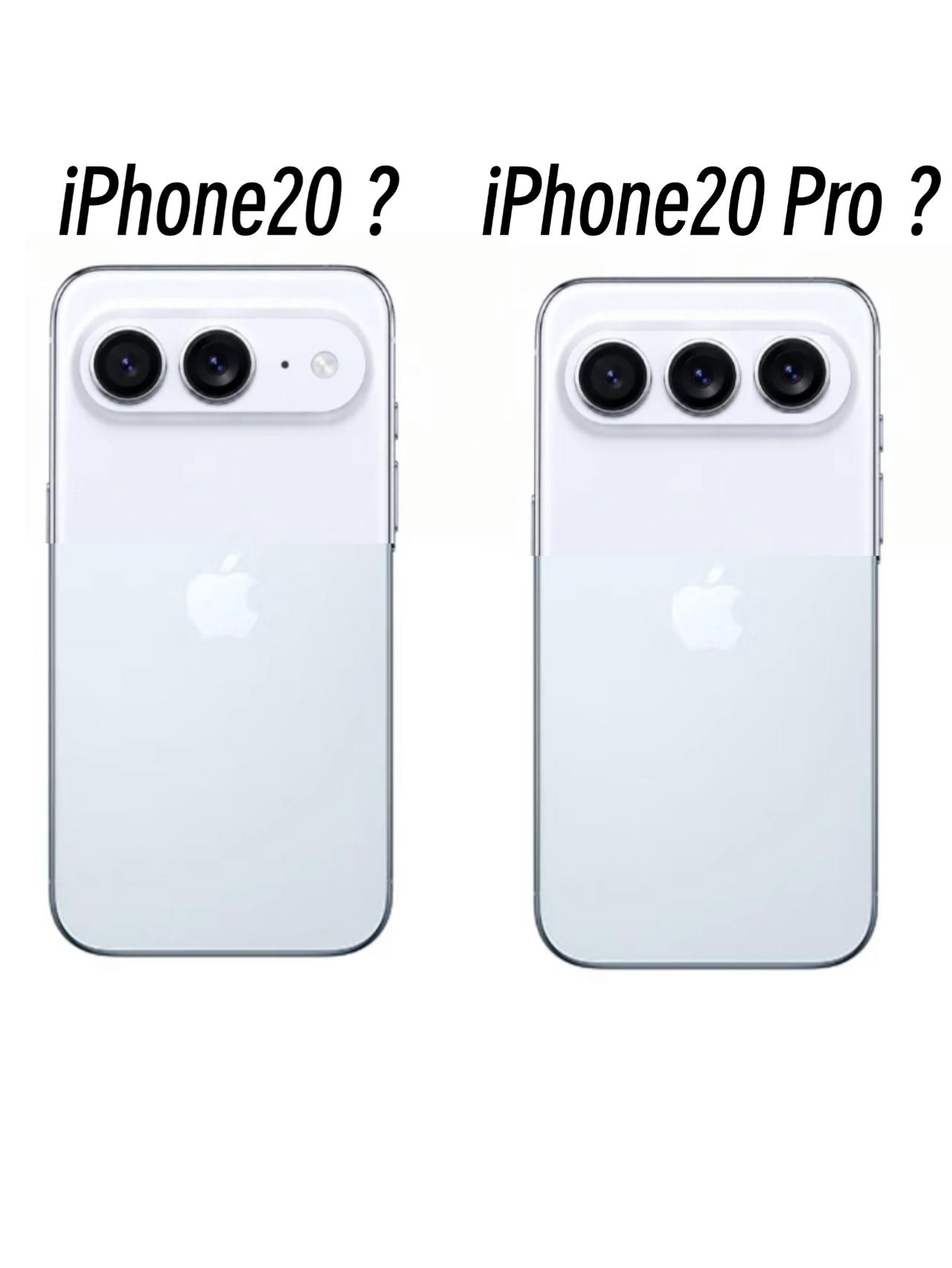曲面屏➕新设计？iPhone20周年版长这样吗？
网上有爆料，iPhone20可