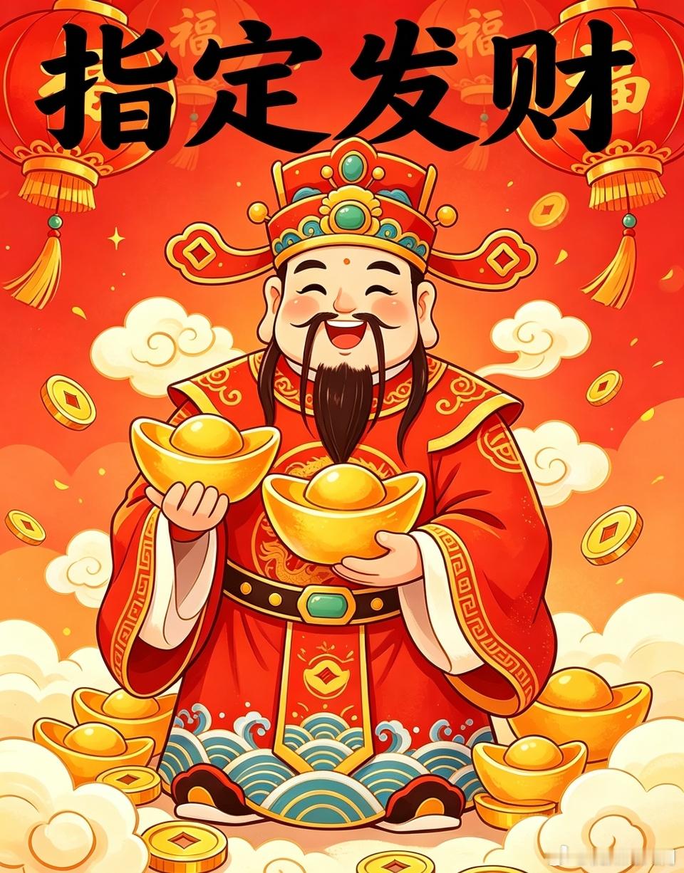 各位老铁，早起路过迎财神。今日股票大涨！停不下来！免得的赞点一点，指定发财！ 