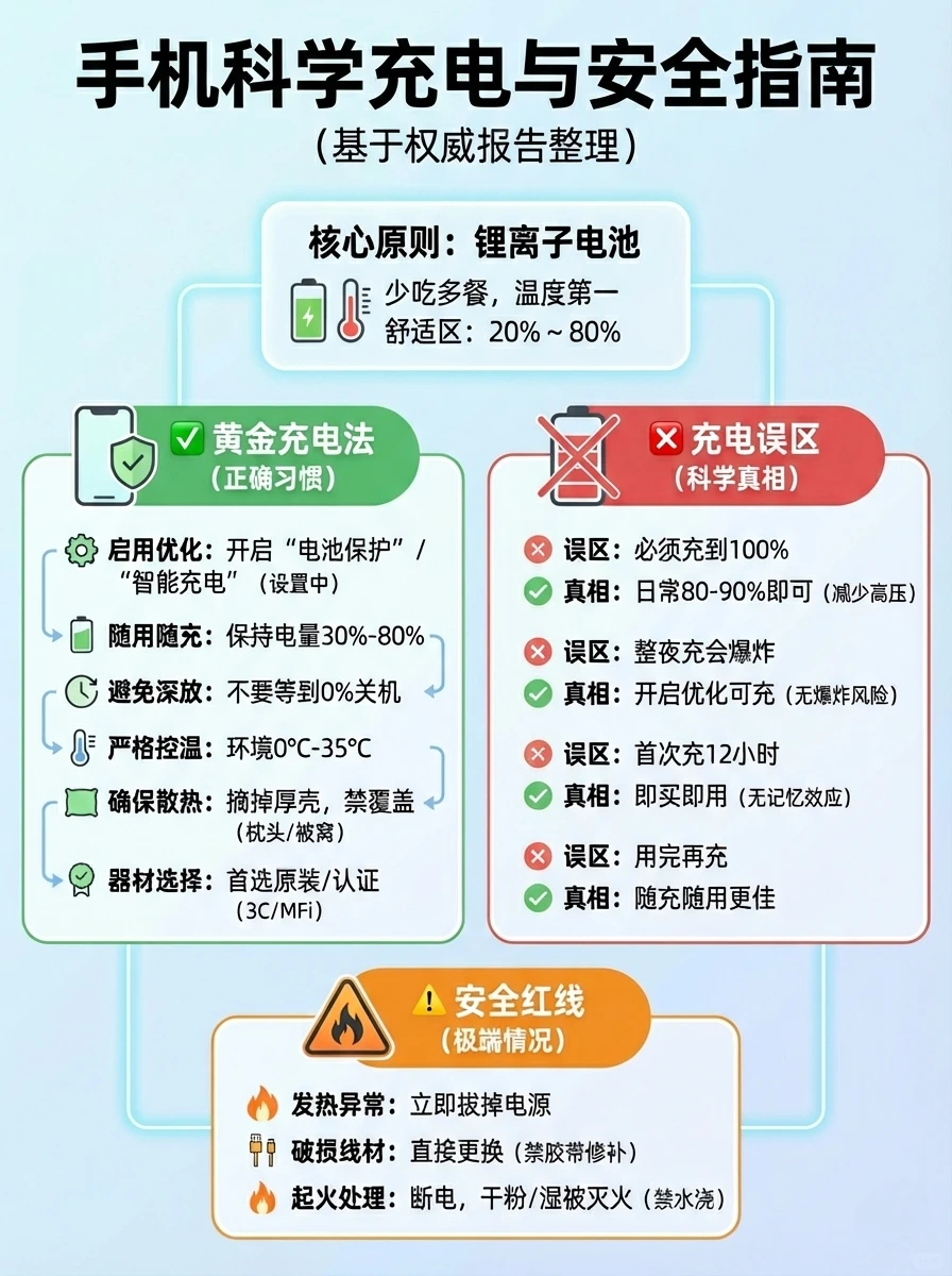 数码闲聊站手机充满电会伤电池吗 锂电池的黄金充电区间是 30%-80%，这是业内