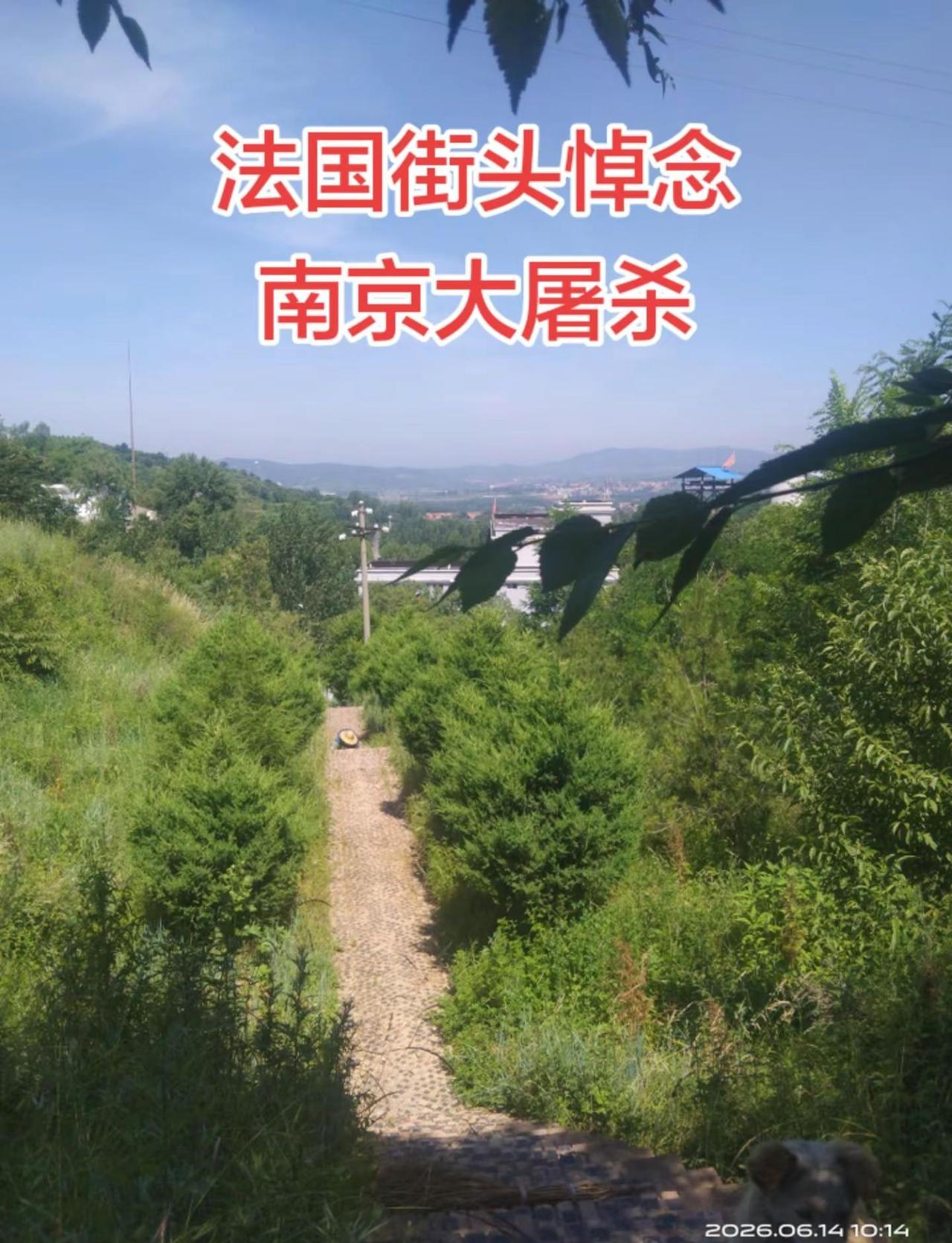 法国街头悼念南京大屠杀