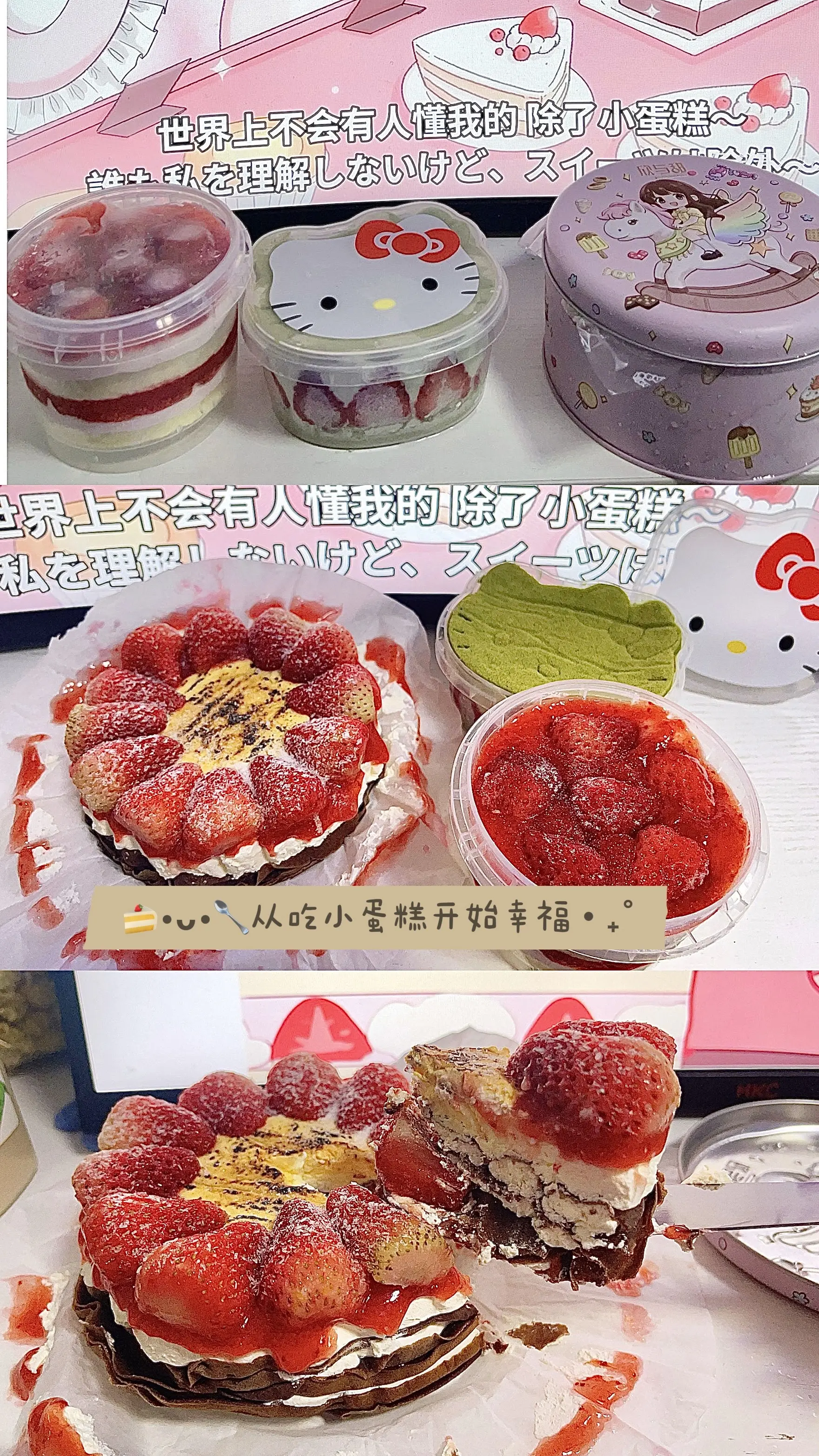 🍰•ᴗ•🥄从吃小蛋糕开始幸福‧₊˚。