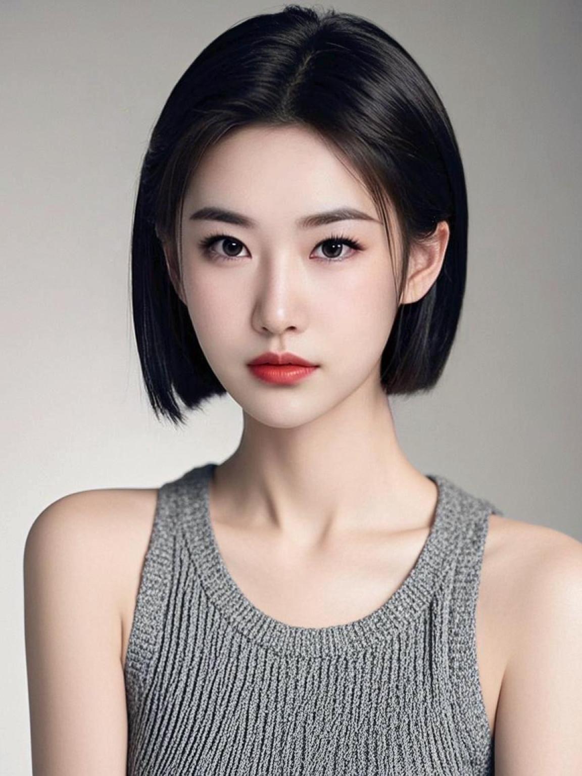 AI极简短发写真 随变ai随便玩