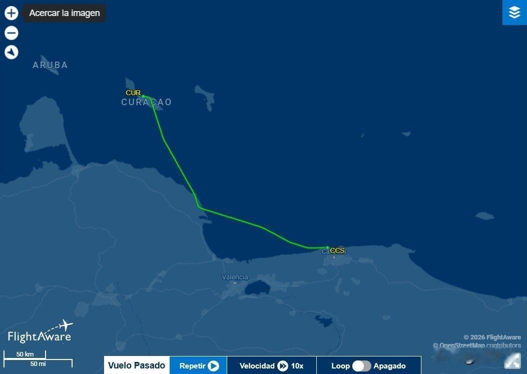 【抓捕马杜罗后美国代表团抵达委内瑞拉】
 
1月9日，一架美国国务院专机飞抵加拉