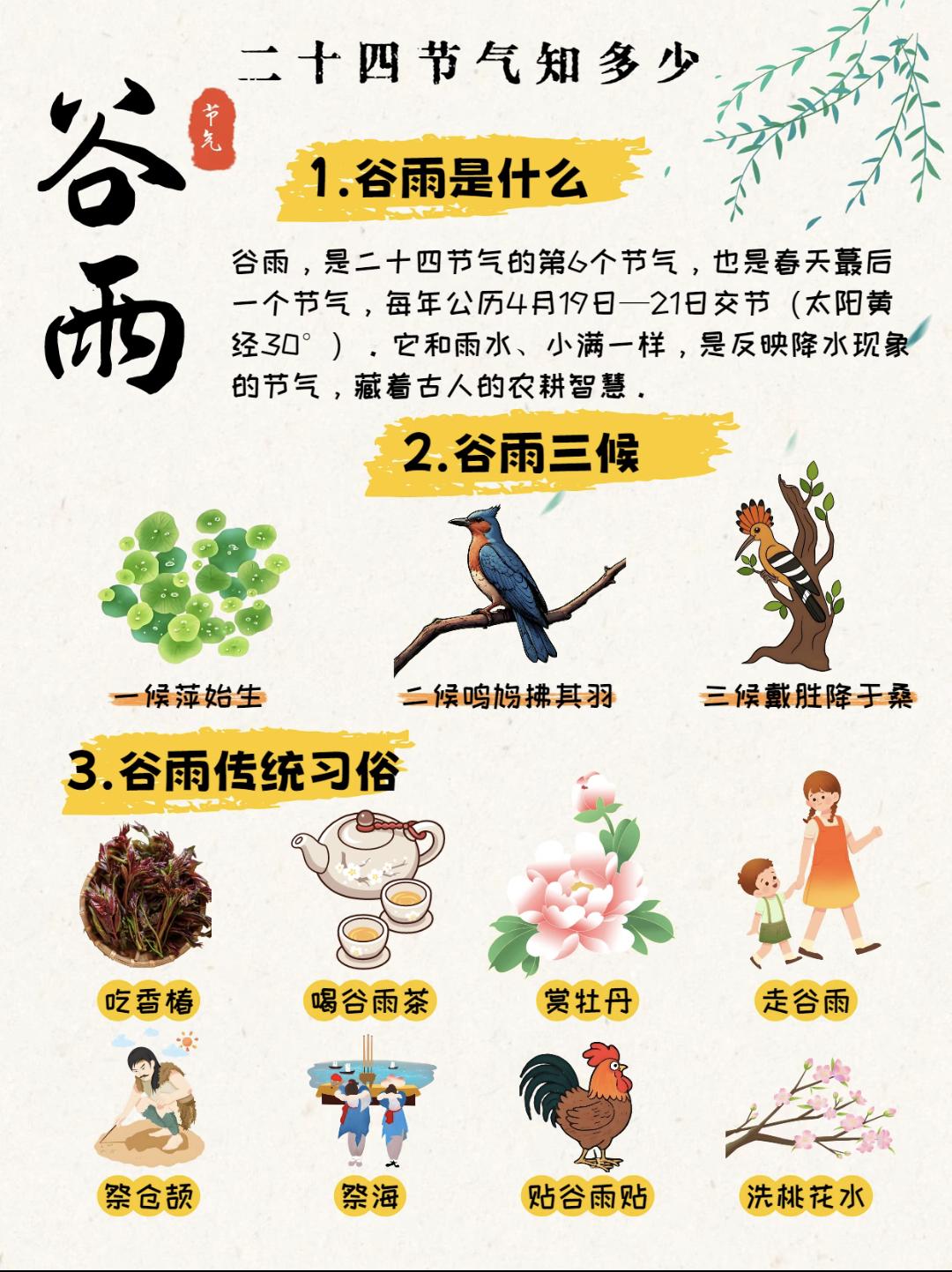 谷雨，是春天的最后一个节气，雨生百谷，万物野蛮生长，雨水变多，天气回暖，牡丹盛开