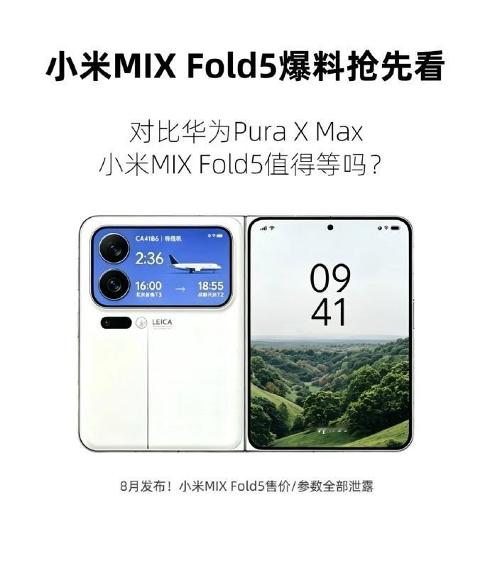 除了外屏，小米MIX Fold5还有背屏？